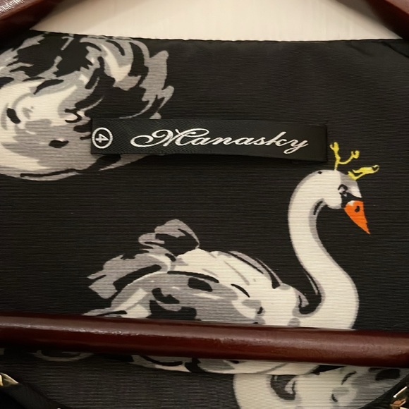 Manasky: Black swan queen cropped jacket - Picture 2 of 5